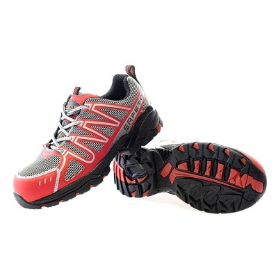 Perlio Vermelho, Sapato De Microfibra Vermelho Sem Metal S1P