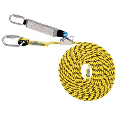 Linha De Vida 10M, Absorvedor+Altochute De Alumínio+Mosquetões