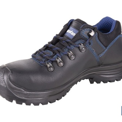 Sapato De Pele | Segurança S-3 | Modelo Apolo | Biqueira De Carbono Light | Cor Negro