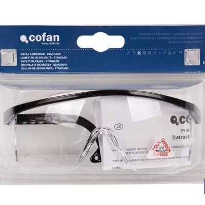 Blister Óculos Segurança I Com Lente Clara I Modelo Standar I En 166