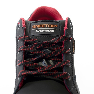 Campio, Sapato Casual S3 Com Cadarço Em Couro Bovino Integral Descat