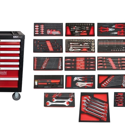 Carro Ferramenta 7 Gavetas 259Pcs. Vermelho (8502Ver)