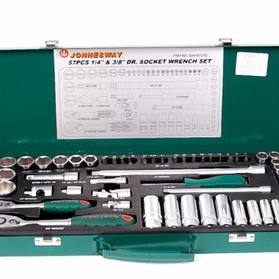 Jogo Roquete  1/4"& 3/8" C/56 Peças