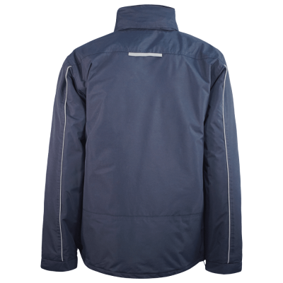 Parka ergonómica acolchoado e detalhes refletores