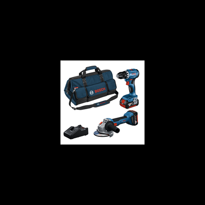 Kit Bosch Gsr 18v-45 + Gws 18v-10 Professional | 2 Máquinas 18v
