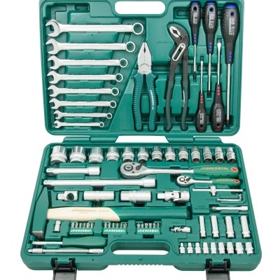 Jogo 77 Pcs Chaves Caixa e Roquete 1/2"e1/4"