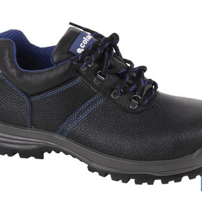 Sapato De Pele | Cor Negro | Segurança S3 | Modelo Mirto | Biqueira De Carbono Light