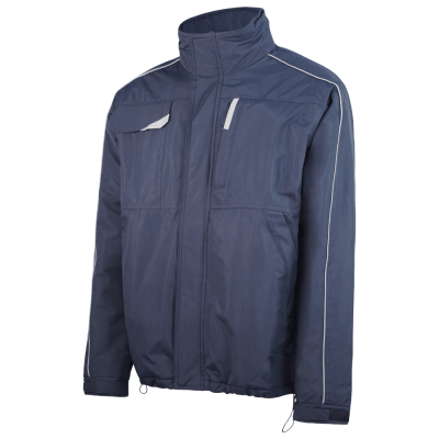 Parka ergonómica acolchoado e detalhes refletores