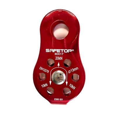 Polia De Alumínio, 20 Kn, Para Cordas Com Diâmetro Máximo De 13 Mm