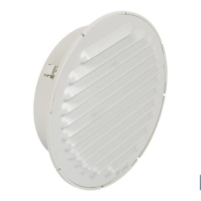 Grelha De Ventilação Para Encastrar Em Tubo| Fabricada Em Aluminio Branco| 2 Medidas