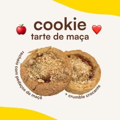 cookie tarte de maçã 🍏 cookie tarte de maçã 🍏