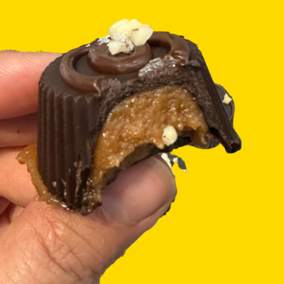 bombom recheado de doce de "leite" - 6 unidades