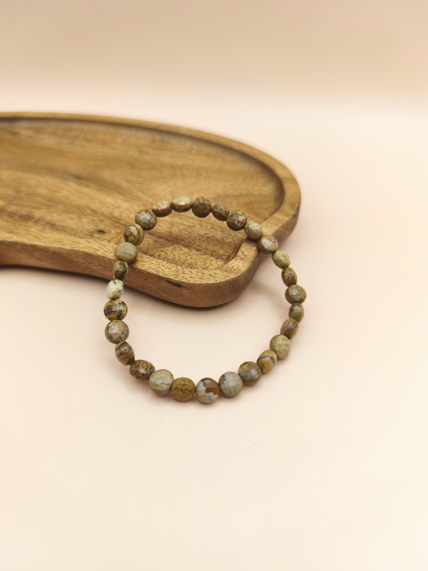 Pulseira Jaspe Paisagem Multifacetada