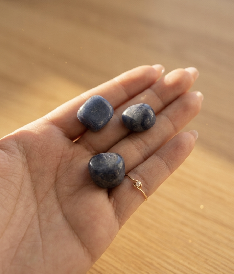 Quartzo Azul Rolado (1,5/2 cms)