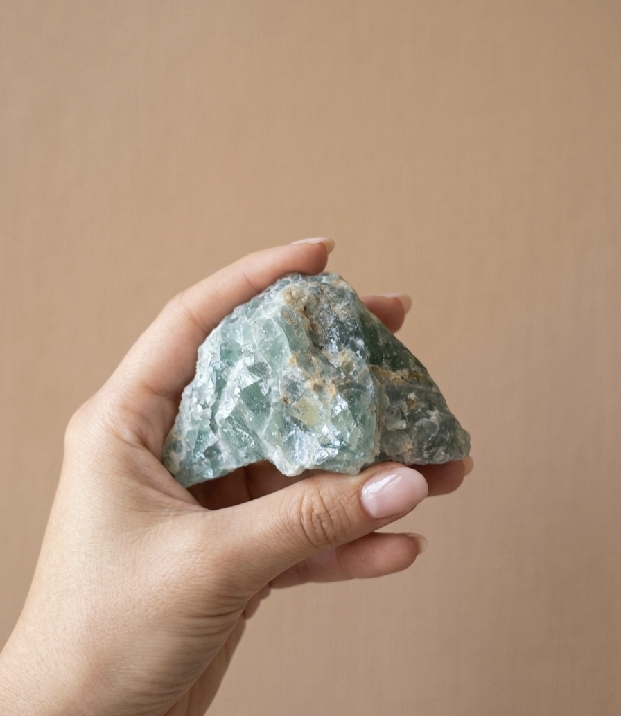 Fluorite Verde em bruto (320g)