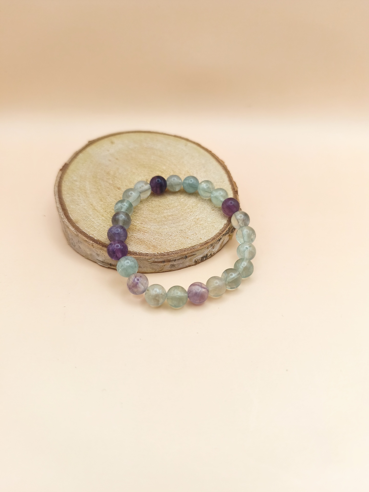 Pulseira Fluorite Arco Íris 8mm