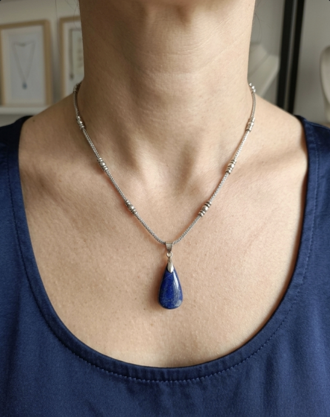 Colar Lápis Lazuli