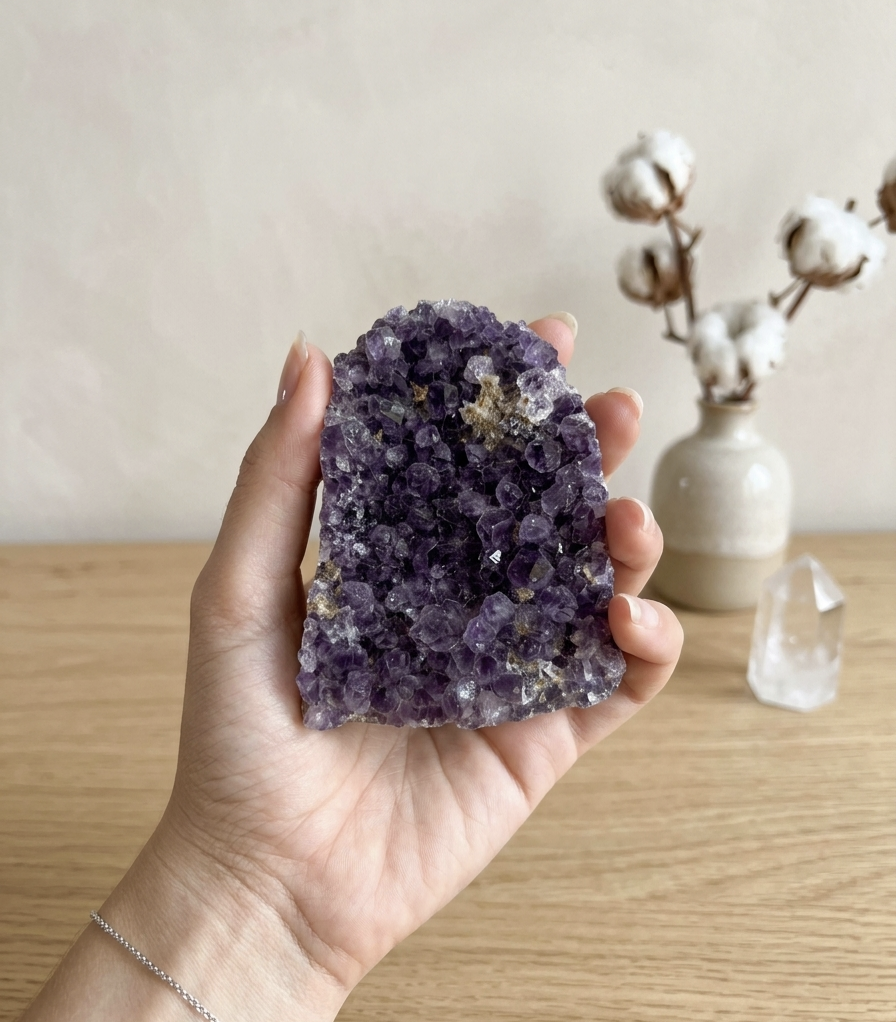 Drusa Ametista do Uruguai (565g) (10x7 cms)