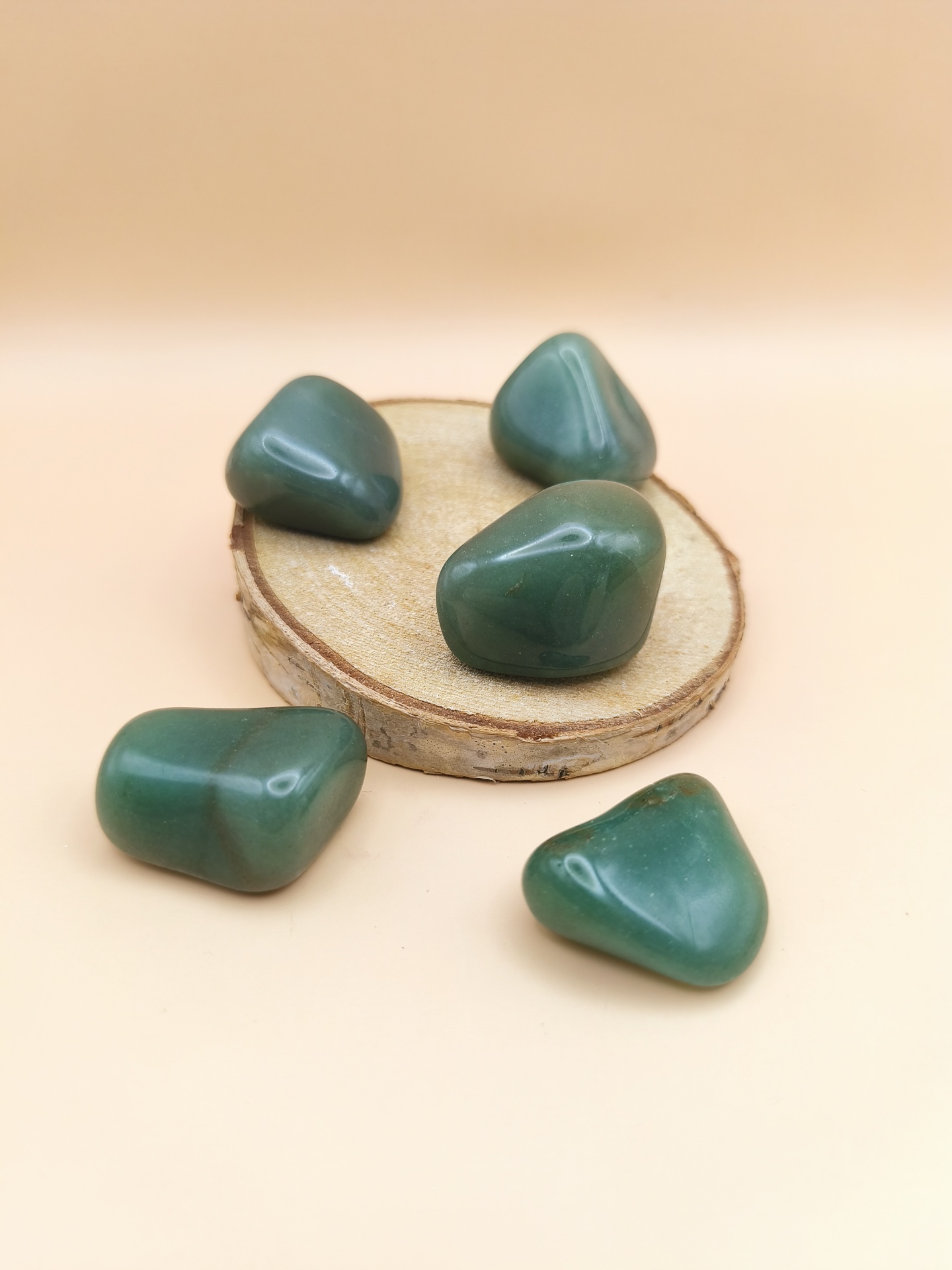 Quartzo Verde Rolado (35/40mm)