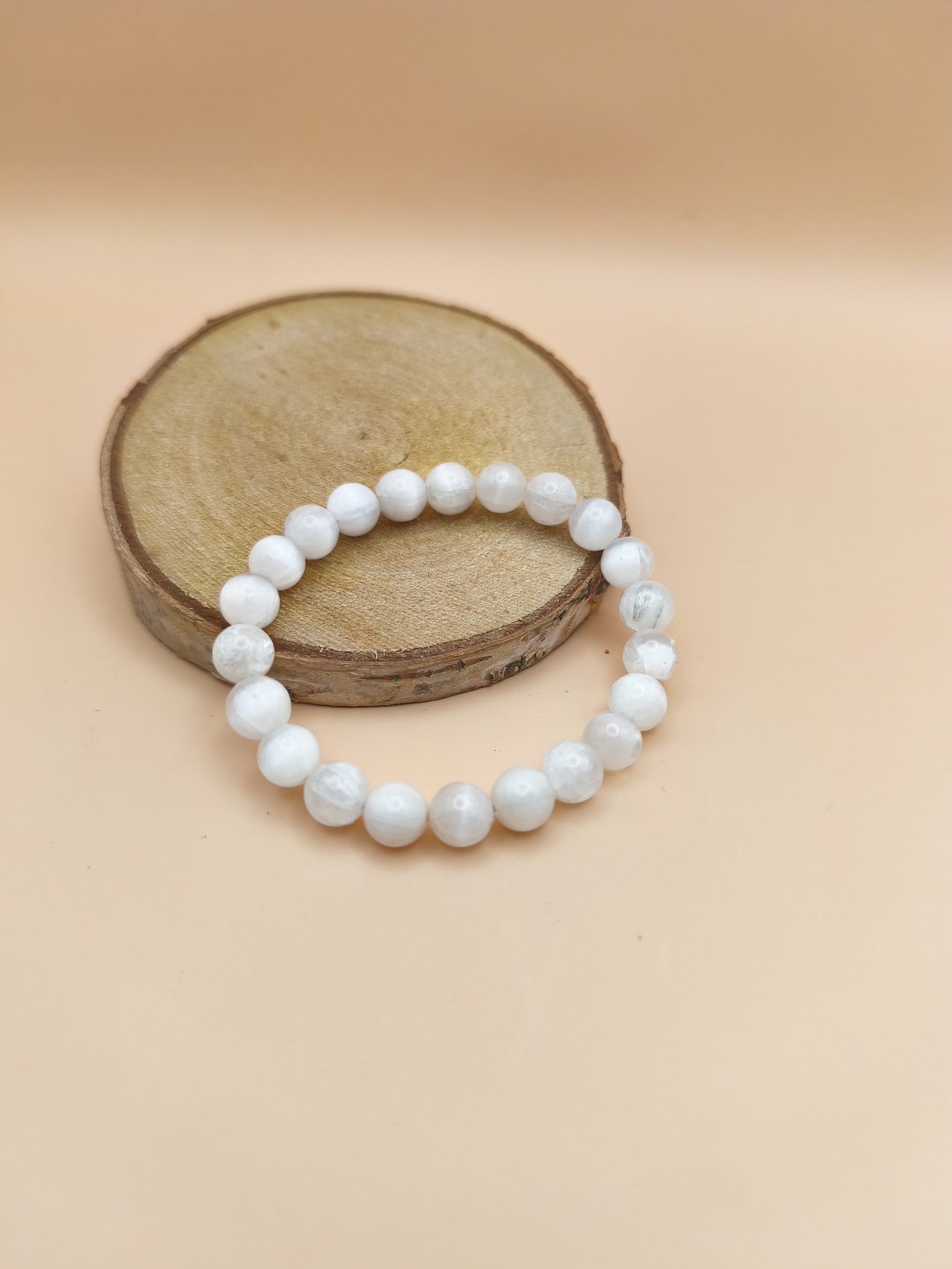 Pulseira Selenite 8mm