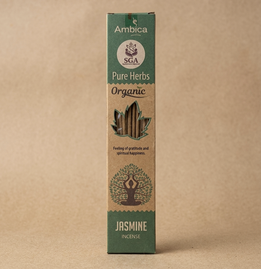 Incenso Pure Herbs Orgânico de Jasmim