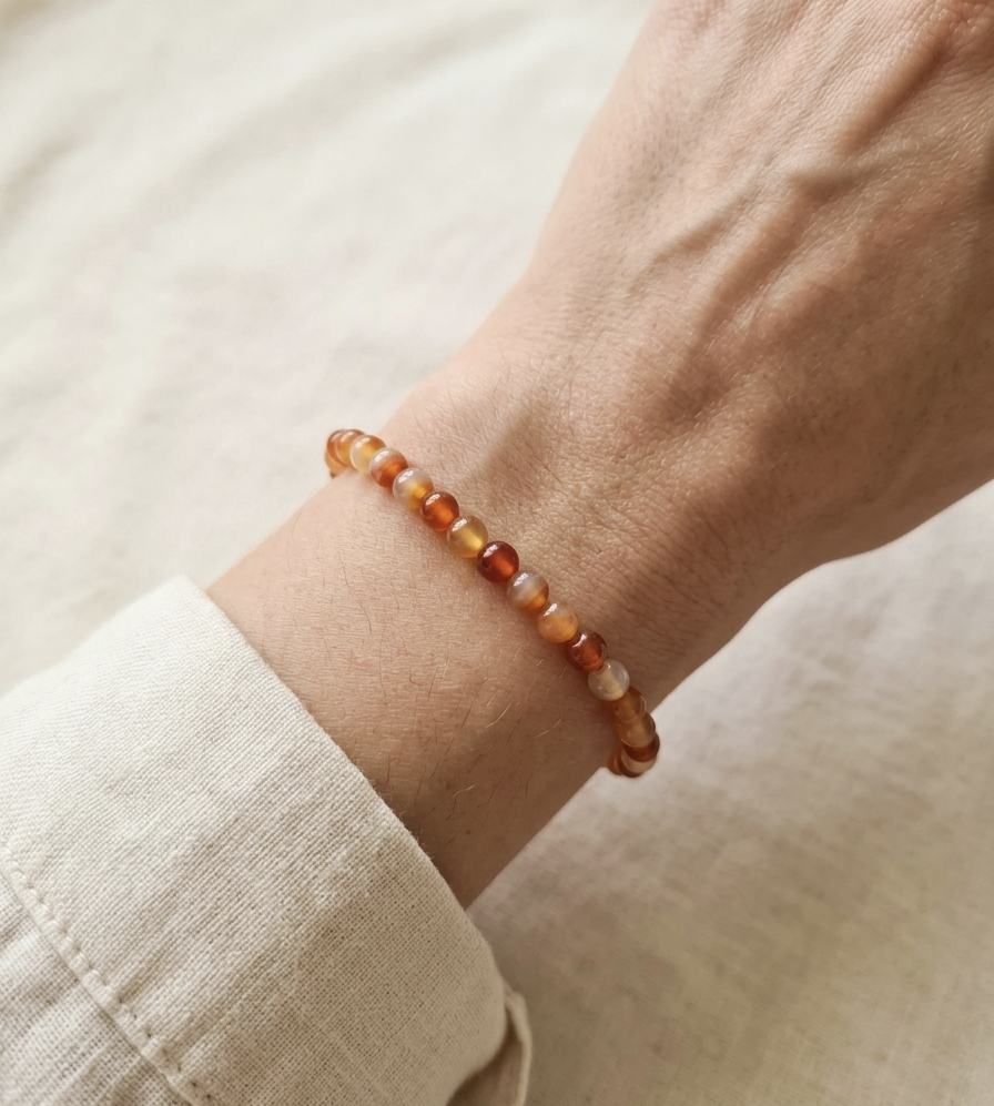 Pulseira Cornalina 3mm