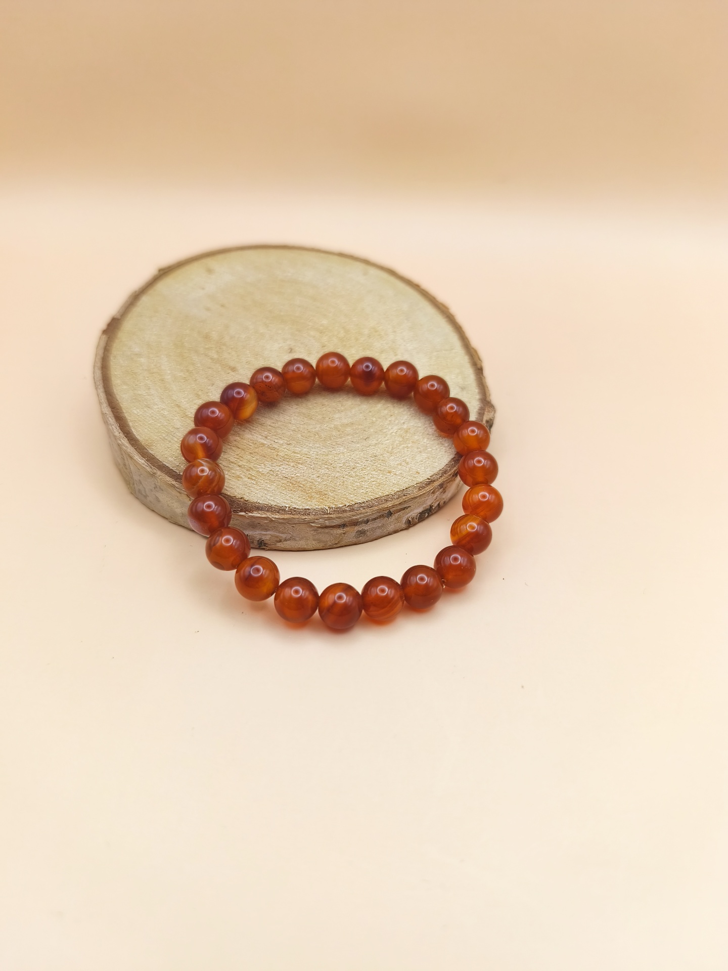 Pulseira Cornalina 8mm