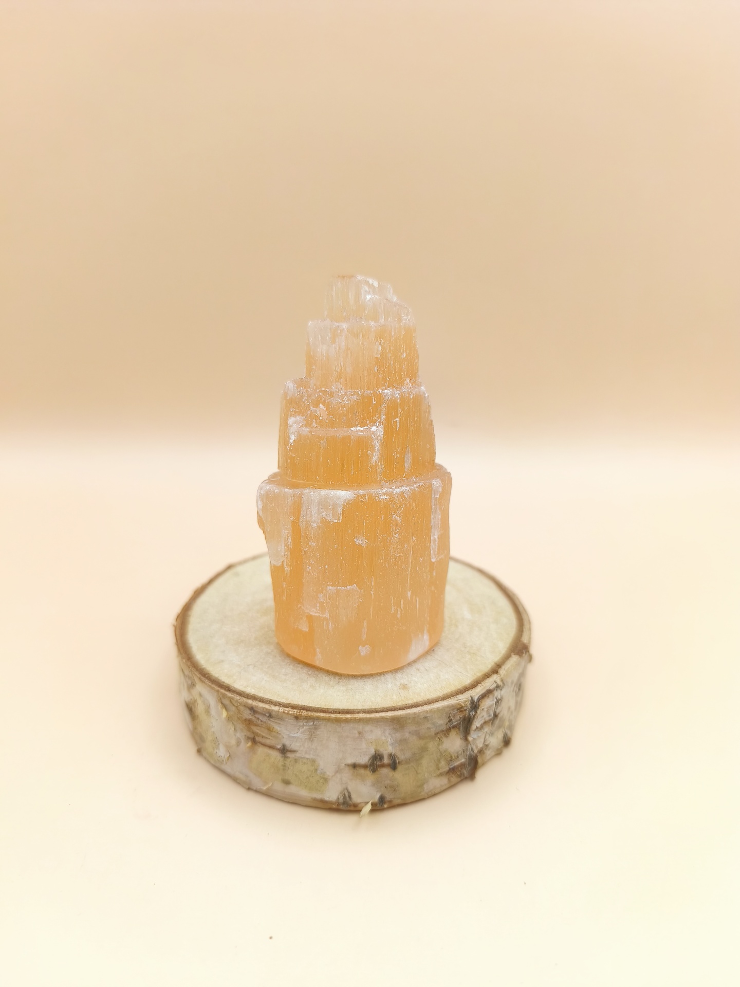 Torre Selenite Laranja (10 cms)