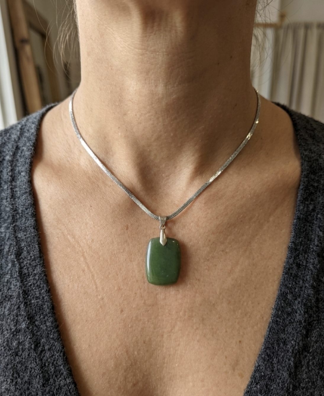 Colar Jade Verde