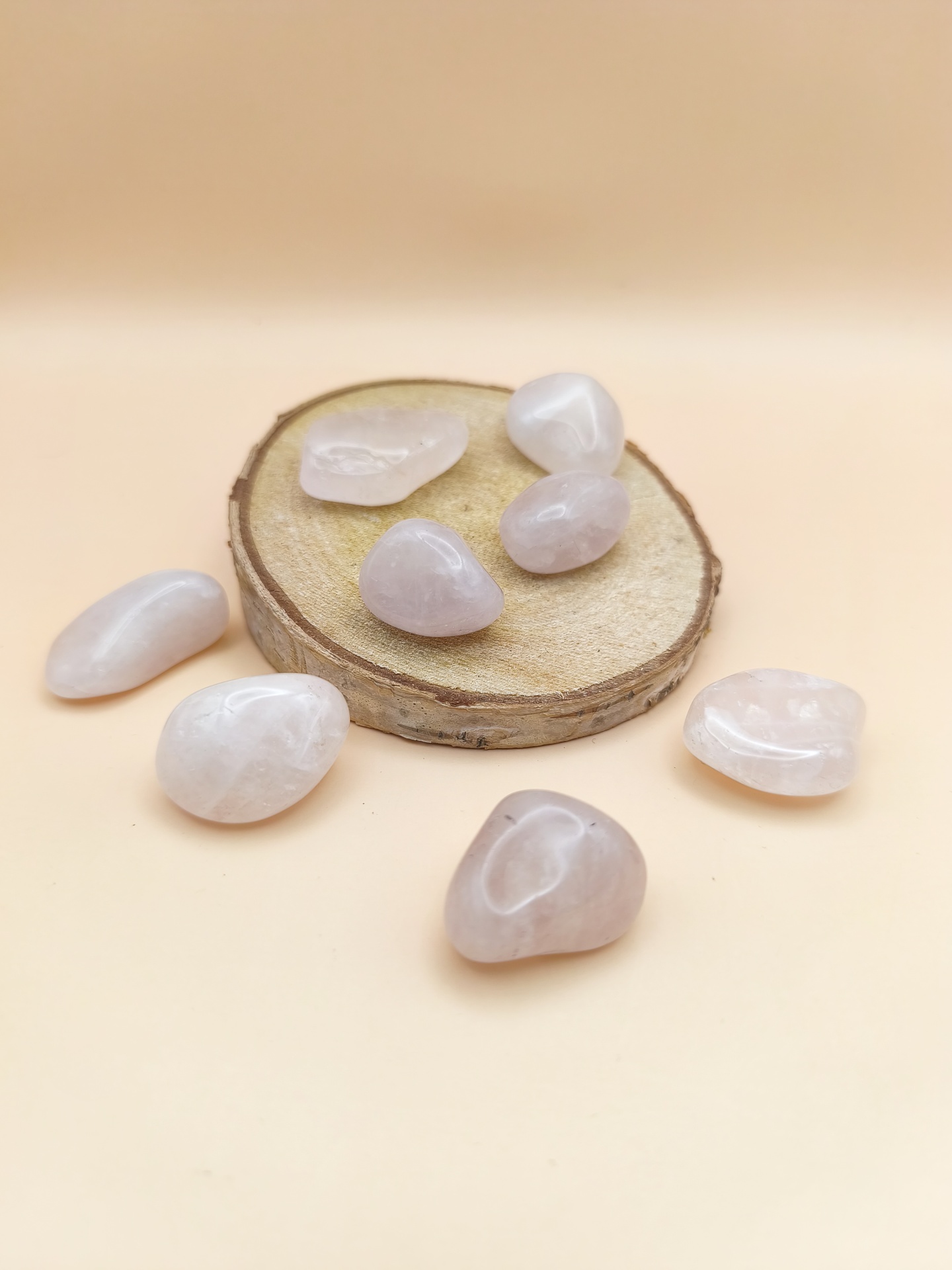 Quartzo Rosa rolado (25/30 mm)