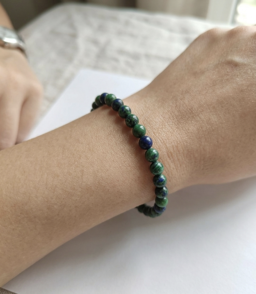 Pulseira Azurite Malaquite 4mm