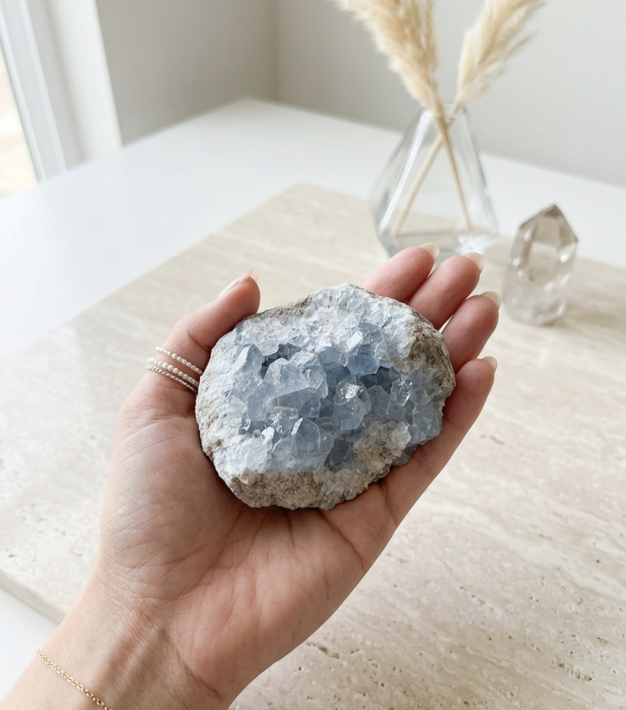 Drusa Celestite (475g)