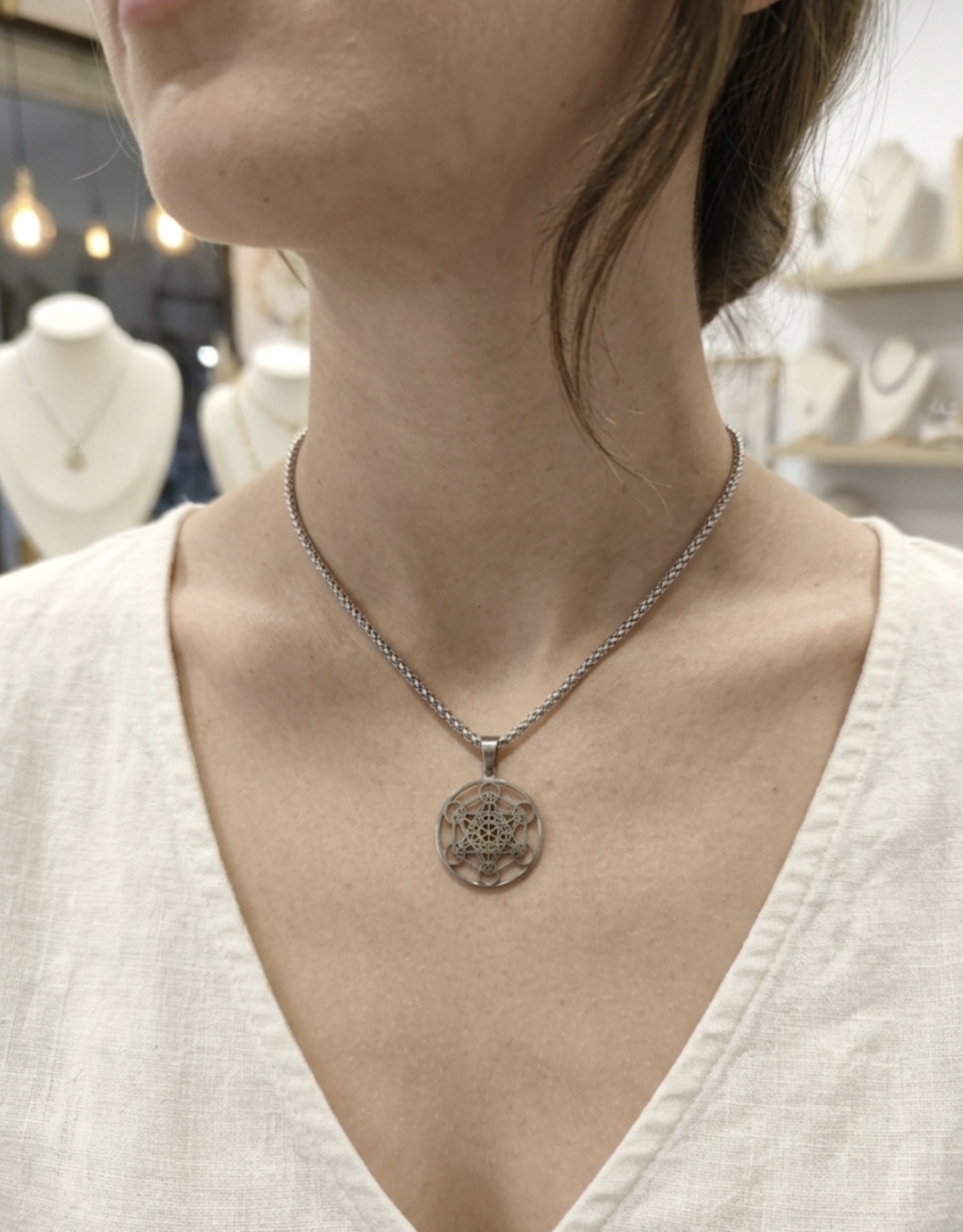 Colar Metatron (aço)