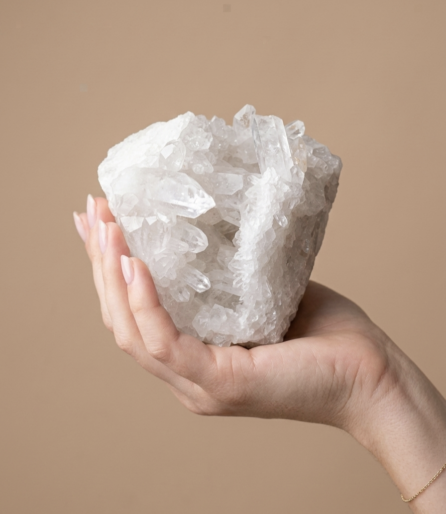 Drusa Quartzo Cristal (800g) (10x9 cms)