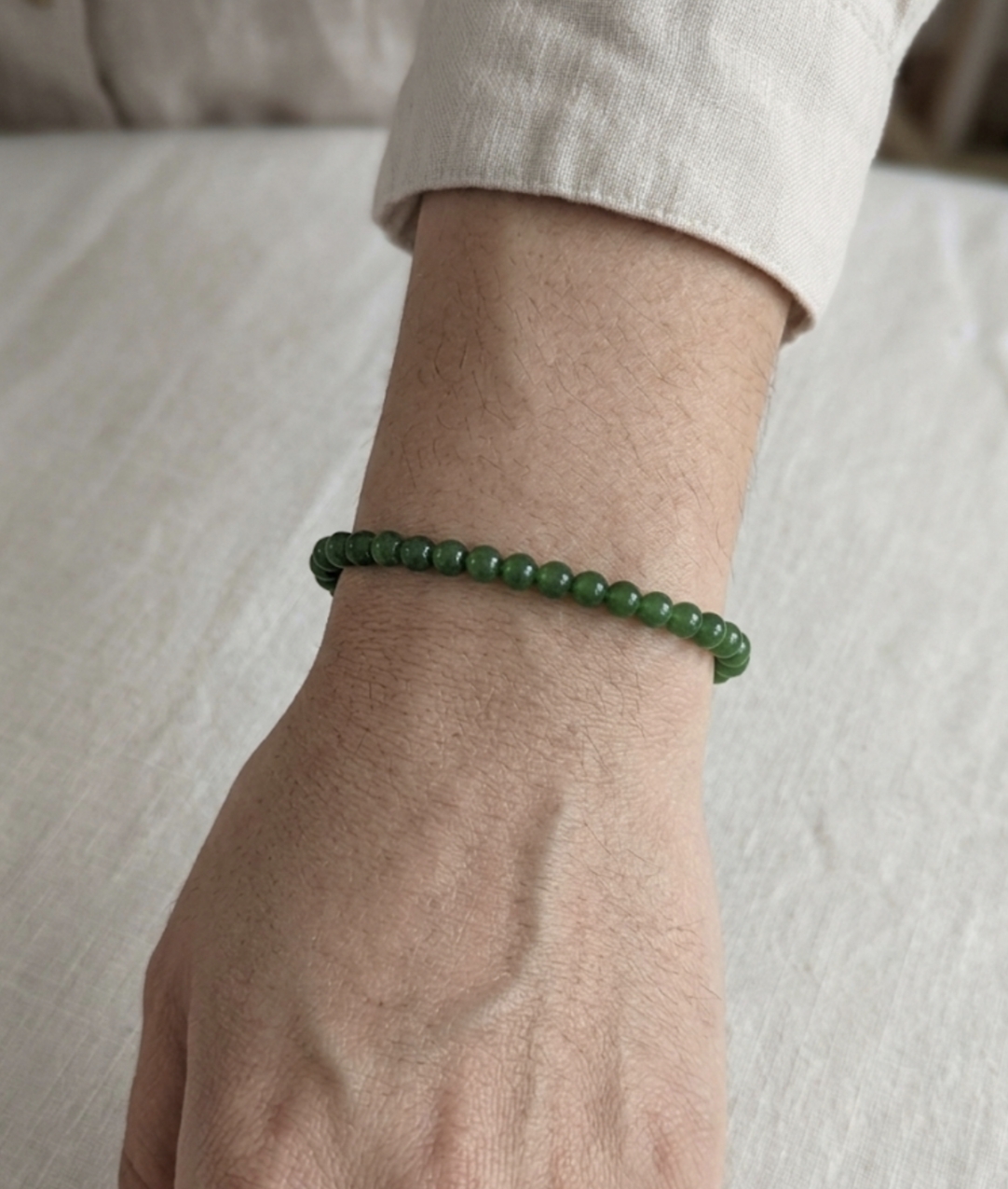 Pulseira Jade Nefrite 3mm