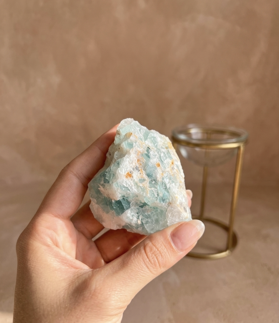 Fluorite Verde em bruto (320g)