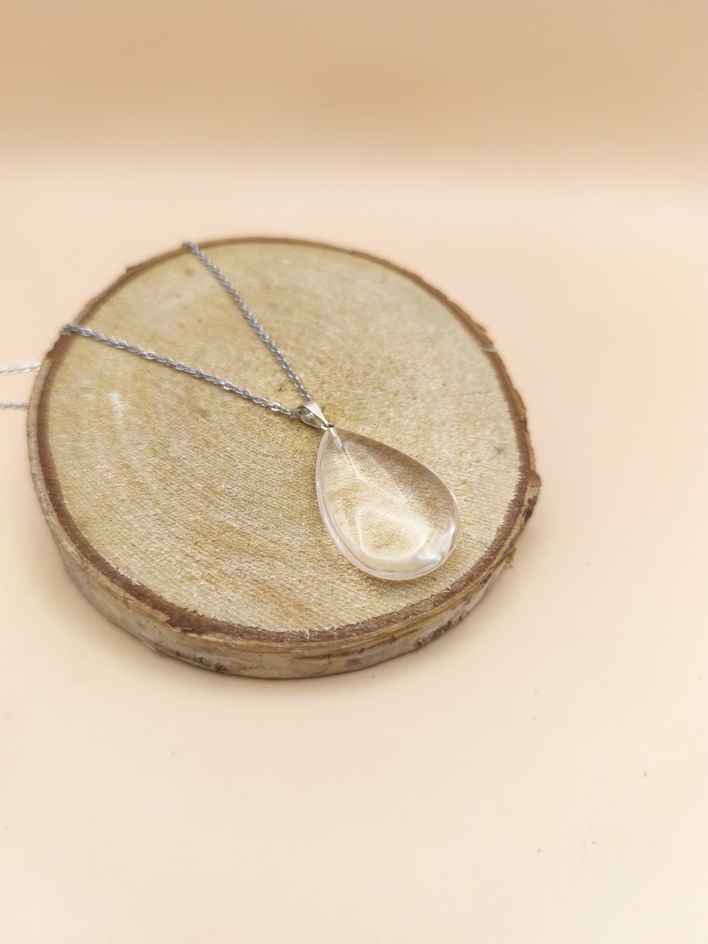 Colar Quartzo Cristal Gota