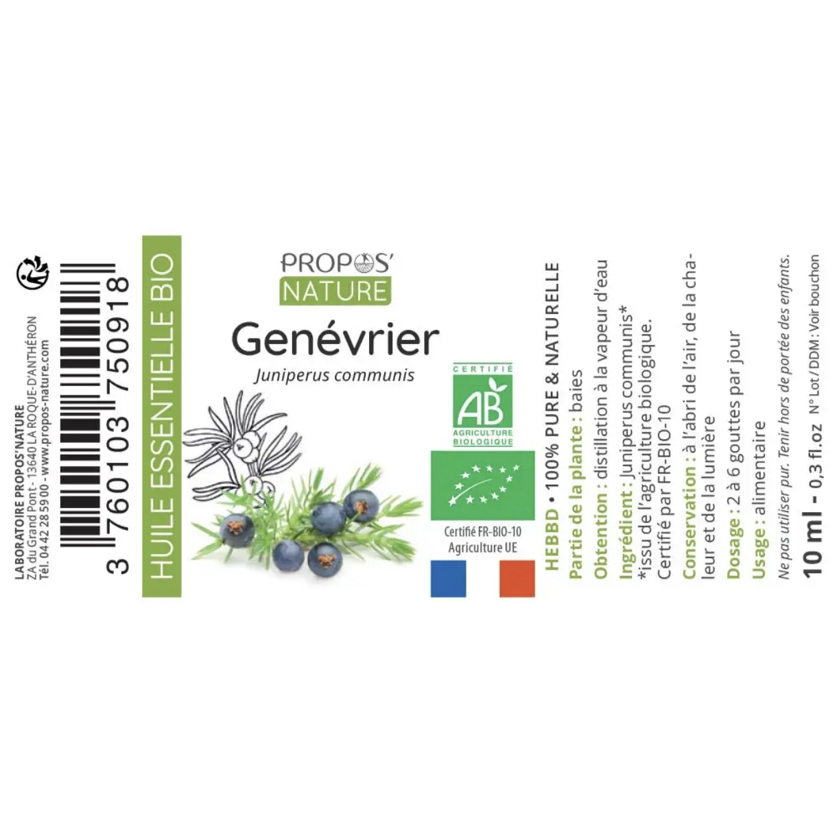 Óleo Essencial Zimbro Bio 10ml