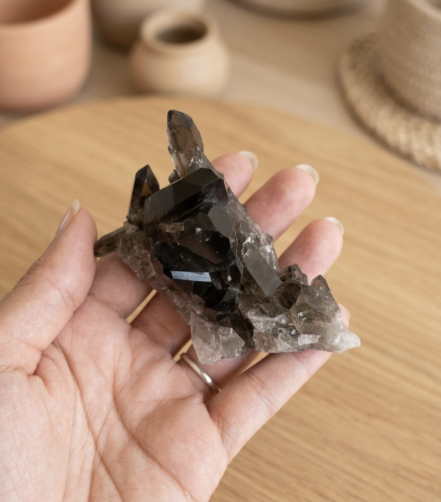 Drusa Quartzo Fumado (285g) (10x6 cms)