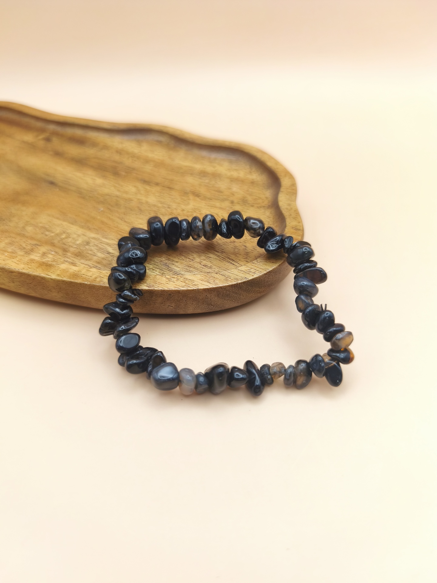 Pulseira Onix Preto chips