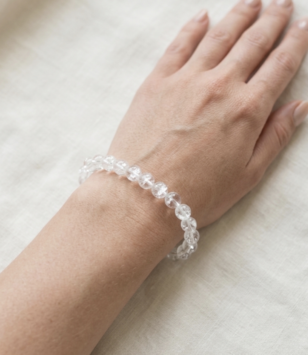 Pulseira Quartzo Cristal 5mm