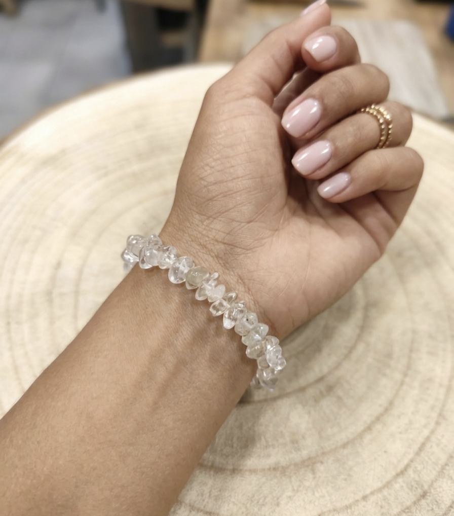 Pulseira Quartzo Rutilado chips
