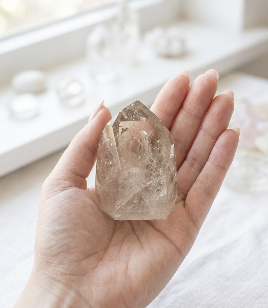 Ponta polida Citrino Natural (240g) (7x5 cms)