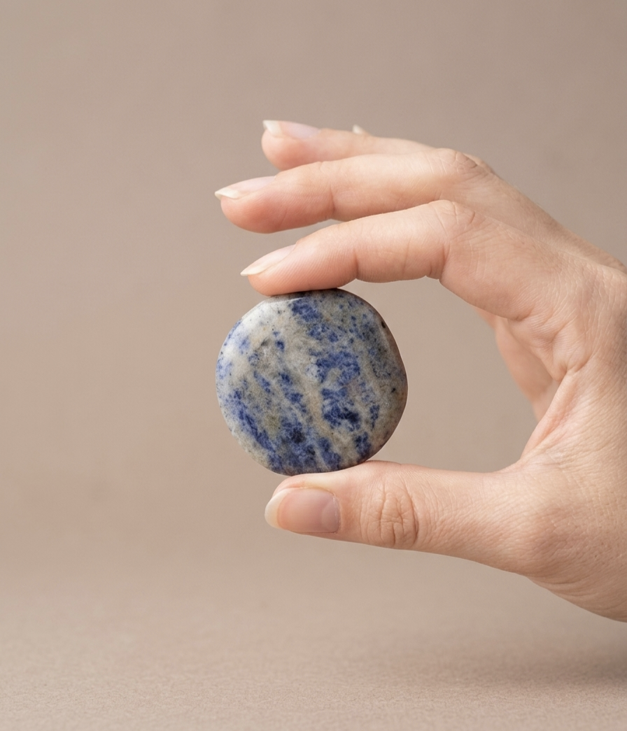 Sodalite laminada polida