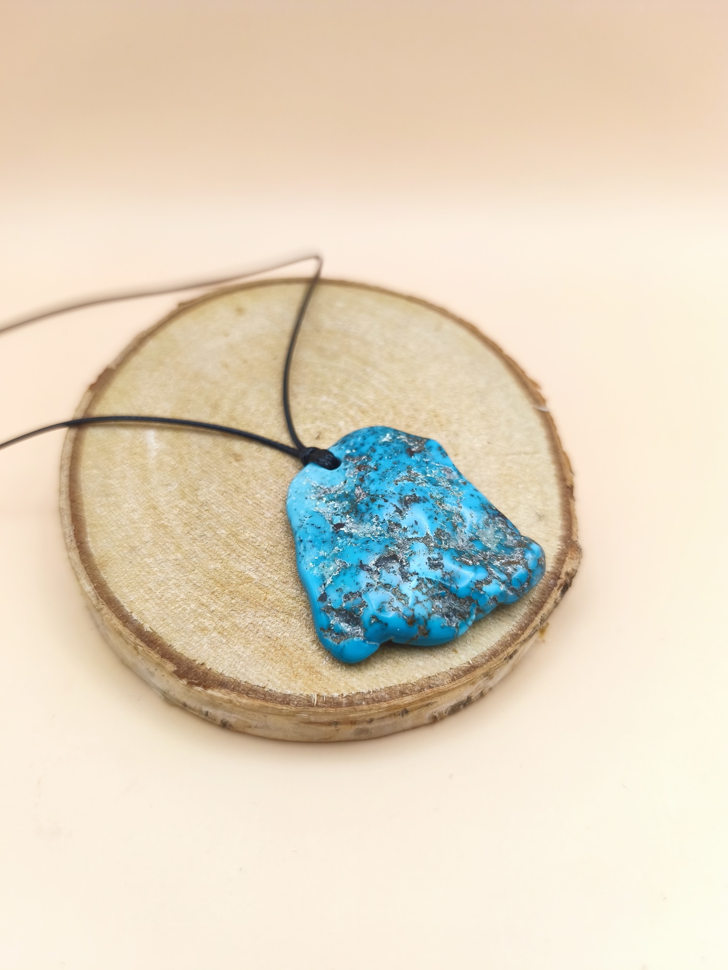 Colar Turquesa (pedra furada)