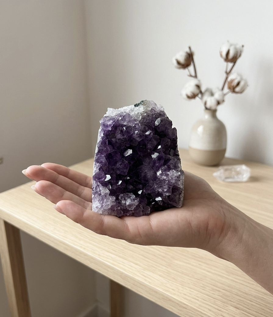 Drusa Ametista do Uruguai (495g) (8x7 cms)