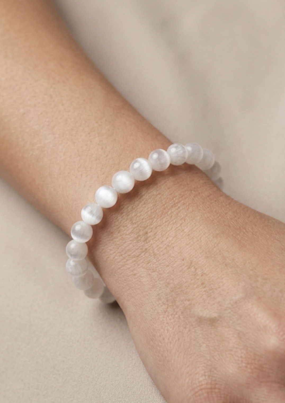 Pulseira Selenite 8mm
