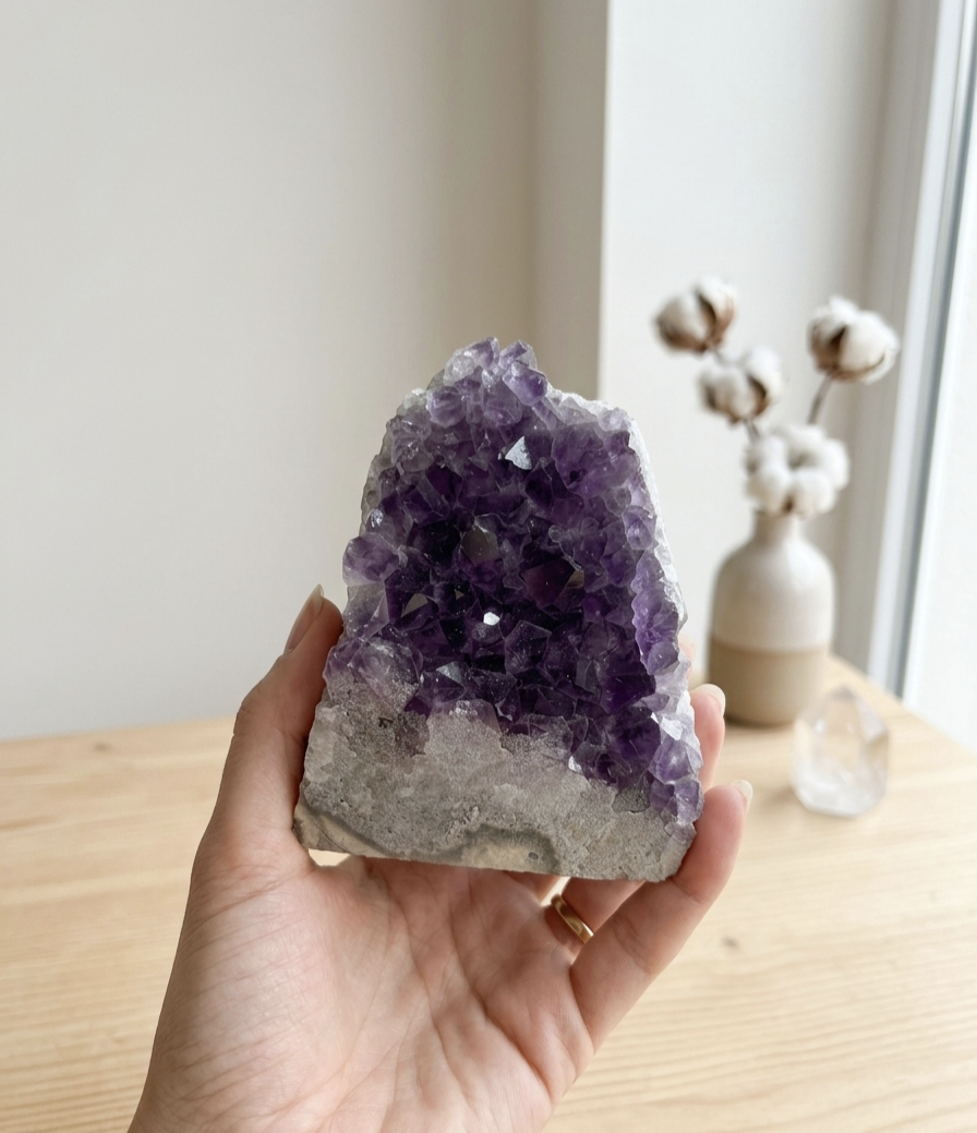 Drusa Ametista do Uruguai  (740g) (11x9 cms)