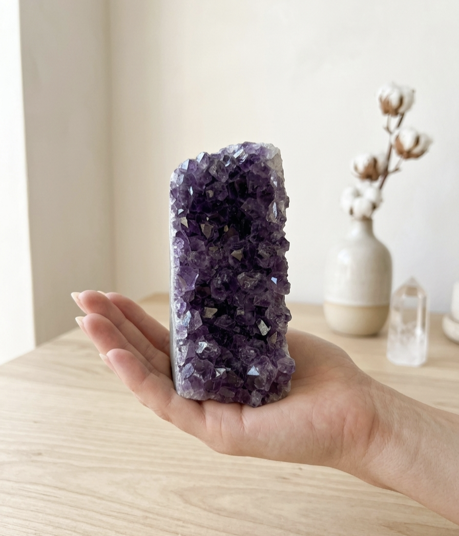 Drusa Ametista do Uruguai (527g) (11x5 cms)