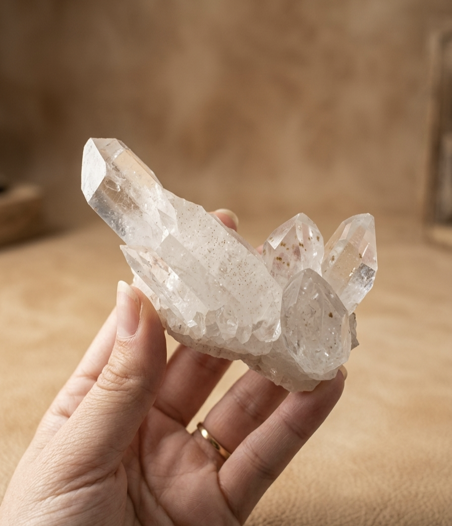 Drusa Quartzo Cristal (310g) (11x5mm)